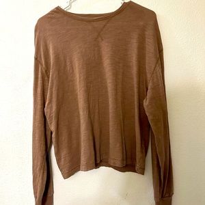 Long sleeve oversized brown shirt by Universal Thread. Size small.
